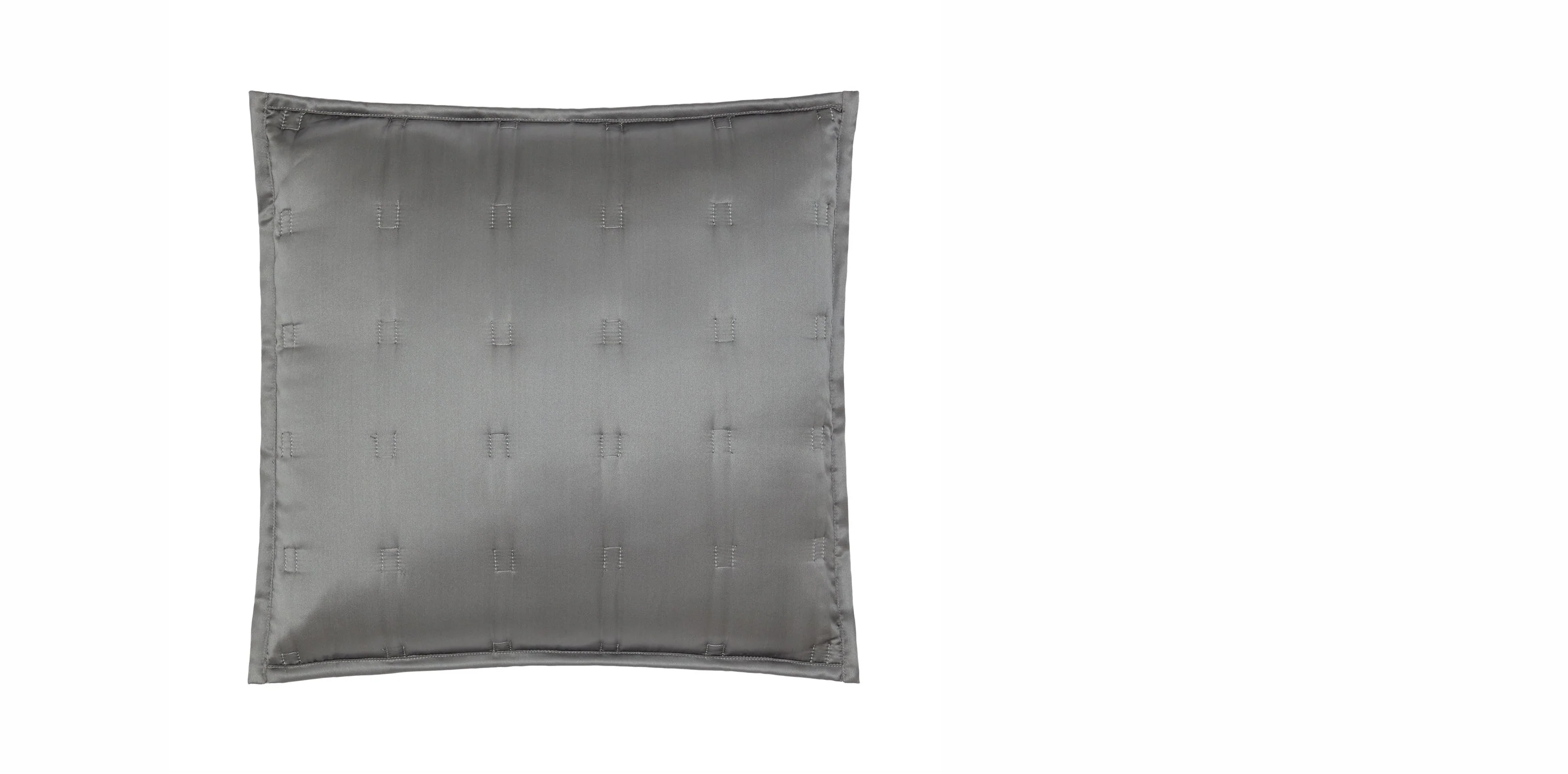 Charcoal Windsor Silk Cushion Cover - Clearance - Image 3