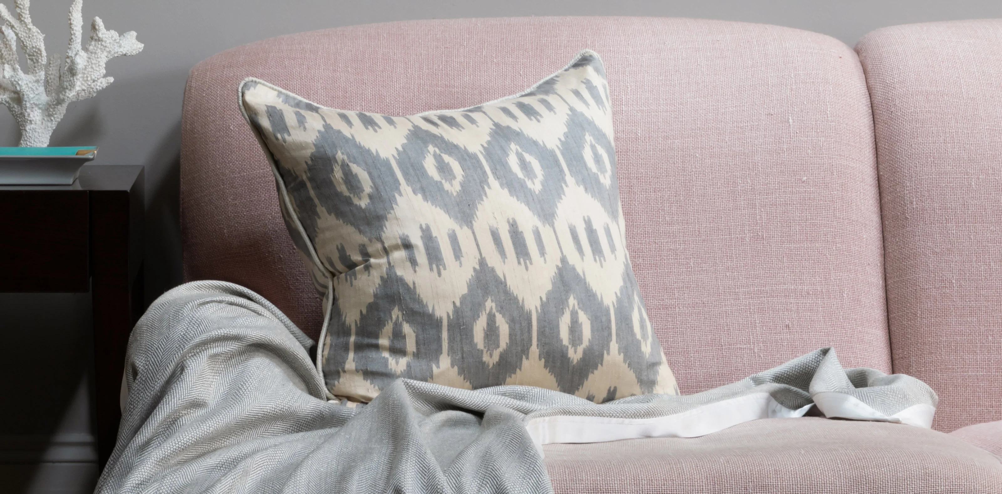 Ikat Silk Cushion Cover - Image 2