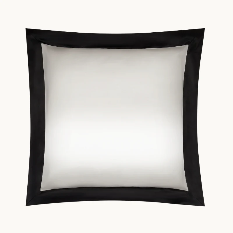 Ivory & Black Silk Pillowcase - Clearance - Image 5