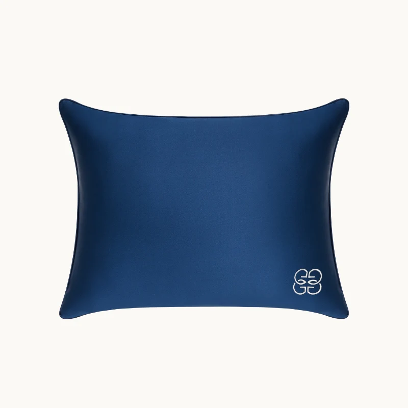Silk Travel Pillow Navy