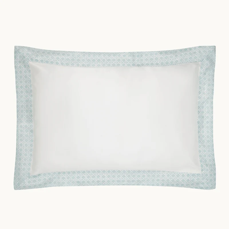 Rattan Blue Silk Oxford Pillowcase