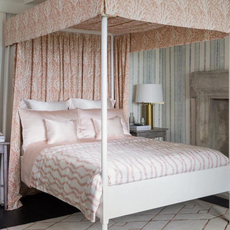 Rattan Pink Silk Oxford Pillowcase - Image 3