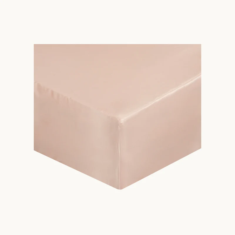 Rose Pink Silk Fitted Sheet