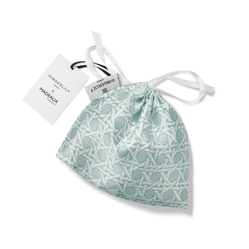 Silk Eye Mask Rattan Blue - Image 3