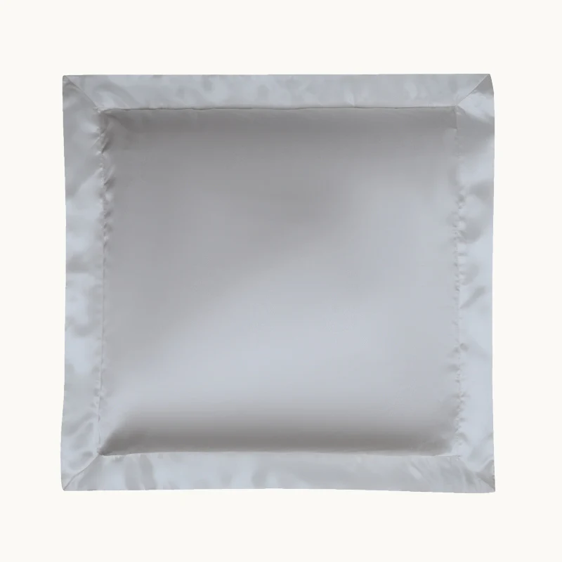 Silver Grey Silk Pillowcase - Image 5
