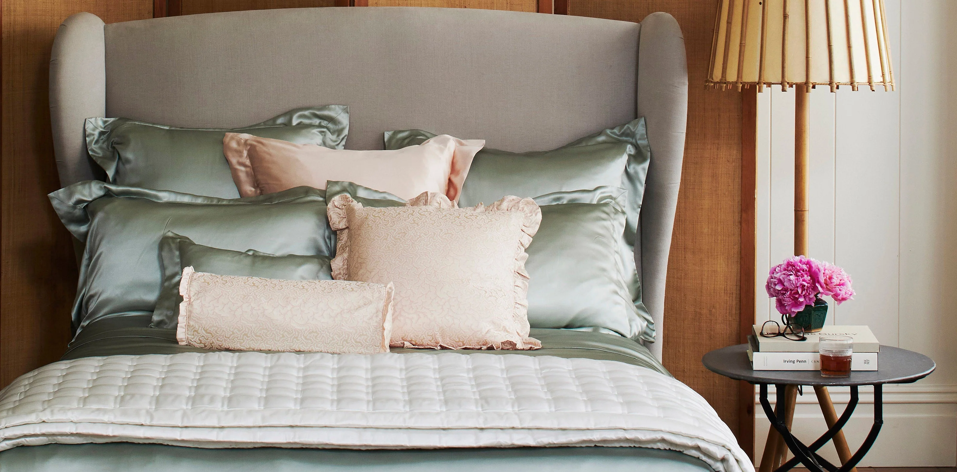Windsor Silk Bedspread - Ivory - Clearance - Image 6