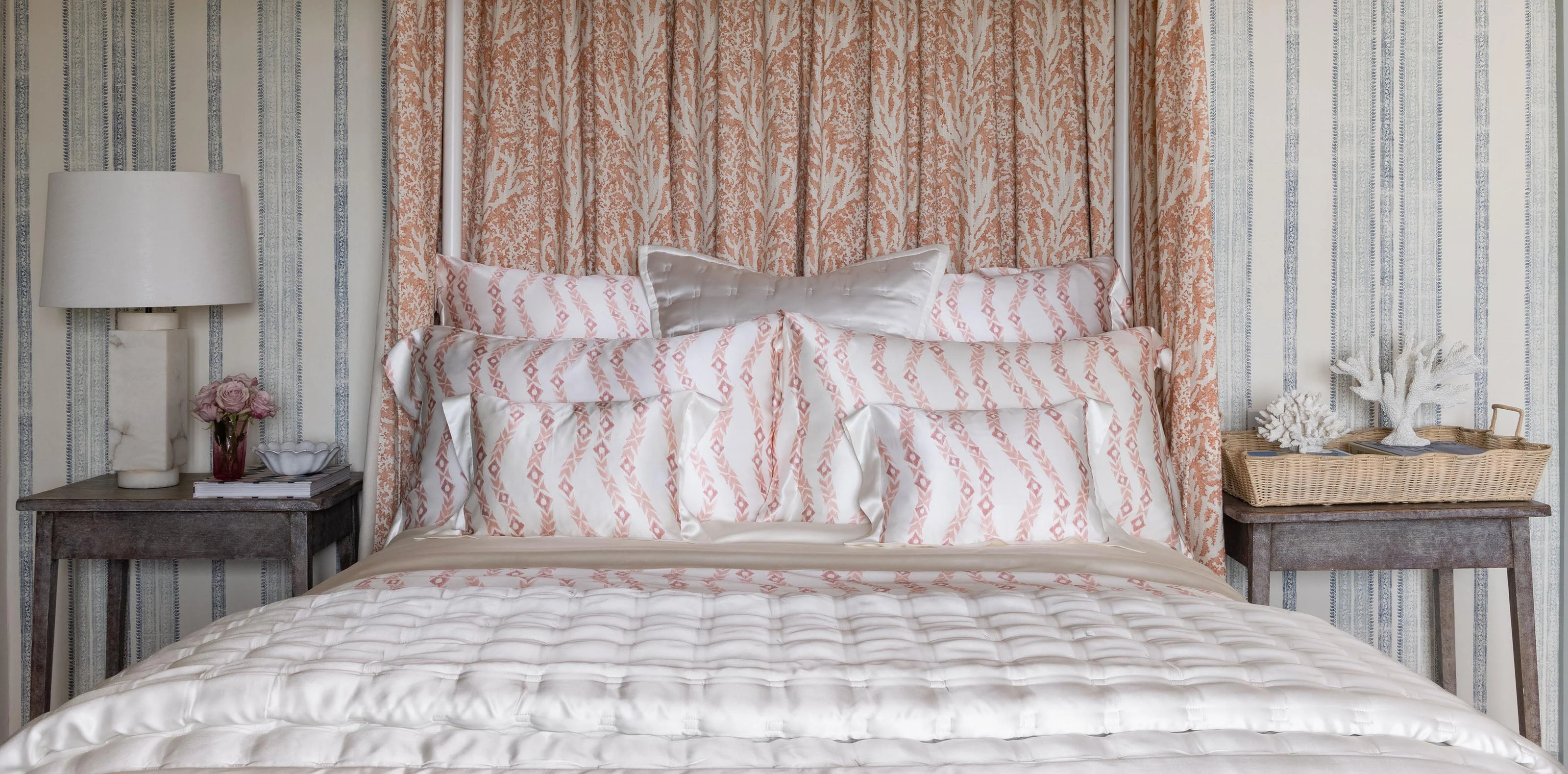 Windsor Silk Bedspread - Ivory - Clearance - Image 7